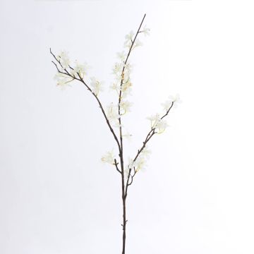 Artificial Apple blossom spray LOUISA, cream-white, 33"/85cm