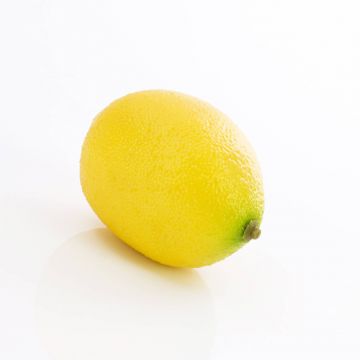 Artificial lemon JOSEFA, yellow, 2.8"/7cm, Ø2"/5cm