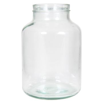 Glass lantern VALENTIA, clear, 10"/25cm, Ø6.7"/17cm