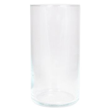 Cylindrical flower vase SANYA OCEAN, glass, clear, 10"/25cm, Ø4.9"/12,5cm