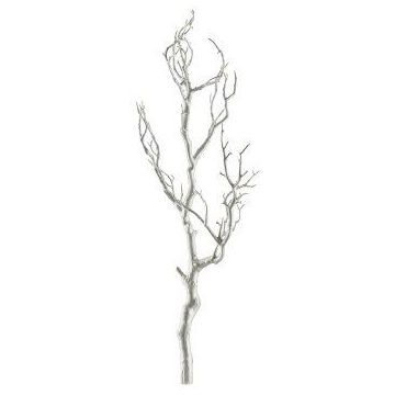 Decorative birch branch SNEFLO, silver, 30"/75cm