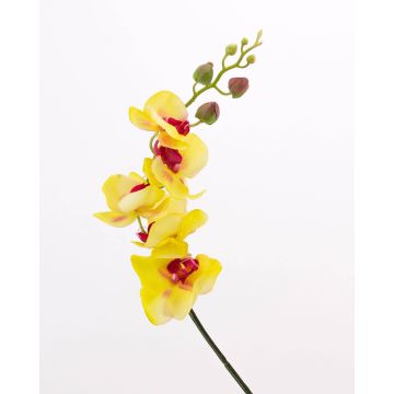Fake sprig of orchid DAJANA, yellow-pink, 3ft/90cm, Ø2.4"-4.3"/6-11cm