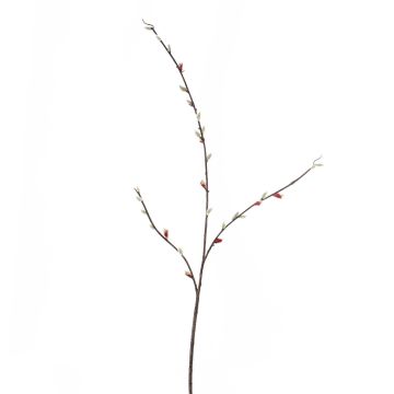 Artificial Pussy willow spray SORA, with flowers, brown, 3ft/100cm