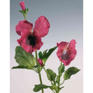 Artificial pansy MELINDA, pink, 12"/30cm