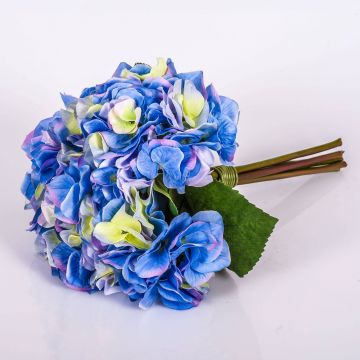 Bouquet of artificial Hydrangeas KLARA, blue, 12"/30cm, Ø 7"/18cm