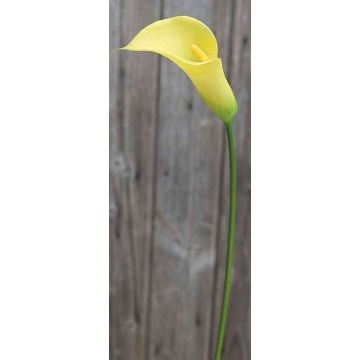 Artificial calla lily EILEEN, yellow, 26"/65cm