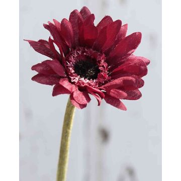 Artificial gerbera flower ANNELIE, red, 10"/25cm