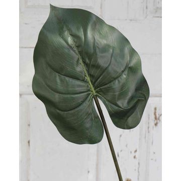 Artificial colocasia leaf HUGUR, green, 30"/75cm