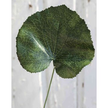 Artificial Geranium Leaf HEIDEGARD, green, 15"/38cm, Ø5.5"/14cm