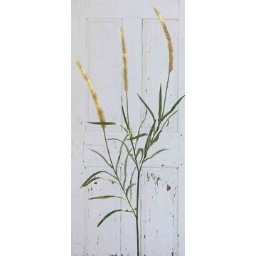 Artificial pennisetum branch RONDA, panicles, beige-green, 6ft/180cm