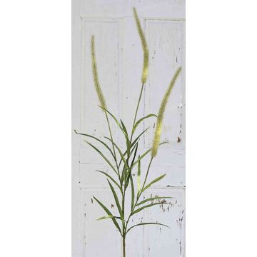 Artificial pennisetum branch RONDA, panicles, cream-green, 6ft/180cm