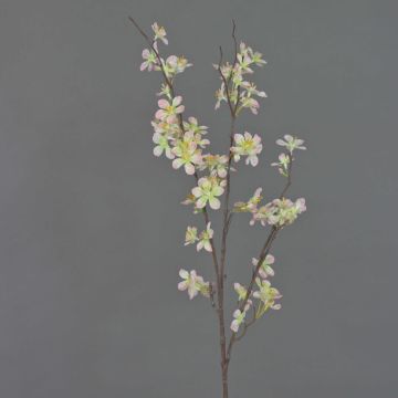 Artificial Apple blossom spray LOUISA, light pink-white, 33"/85cm