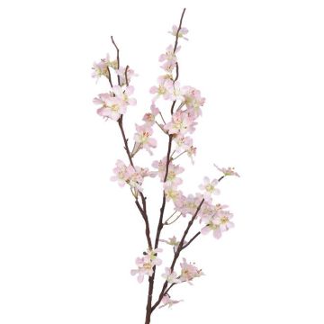 Artificial Apple blossom spray LOUISA, light pink-white, 33"/85cm