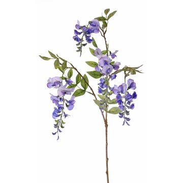 Artificial wisteria spray SOULA with blossoms, blue, 31"/80cm