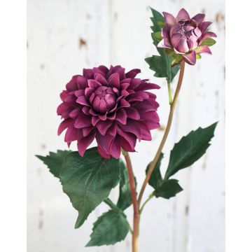Fake dahlia PATRITZIA, lilac, 22"/55cm