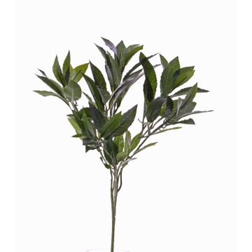 Fake Laurel foliage spray NAGISA, hardly inflammable, green, 20"/50cm