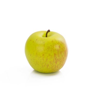 Artificial apple ADALBERO, green-red, 3.1"/8cm, Ø2.8"/7cm