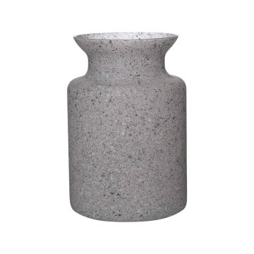 Glass lantern HANNA EARTH, granite-grey, 20cm, Ø14cm