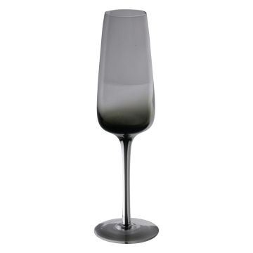 Champagne flute LUCIEL made of glass, grey-clear, 23cm, Ø7cm