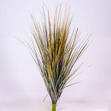 Fake foxtail grass LENNARD, on spike, green-brown, 28"/70cm