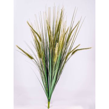 Fake foxtail grass MARIANNE panicles, spike, green-brown, 95cm