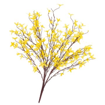 Artificial Forsythia bush LOVIS, with blooms, yellow, 24"/60cm