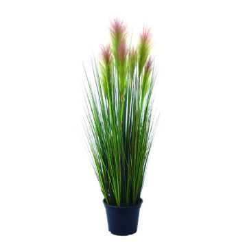 Plastic pampas grass POLINA with panicles, green, 3ft/90cm
