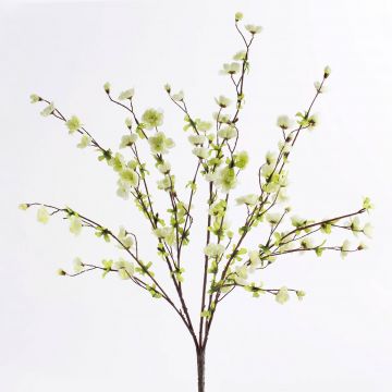 Artificial cherry blossom branch DEBBIE with blossoms, cream-white, 3ft/90cm