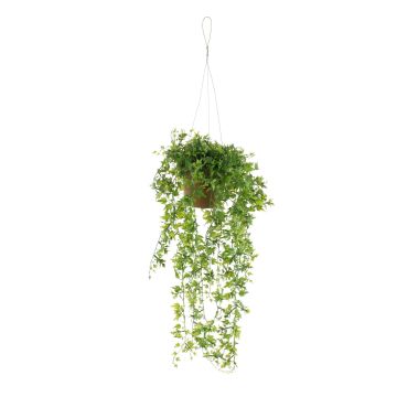 Artificial Hanging basket with ivy JOHANNA, decorative pot, green, 20"/50cm