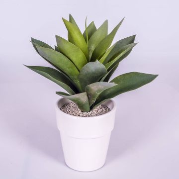 Fake agave DESIREE, in a terracotta pot, green, 12"/30cm, Ø10"/25cm
