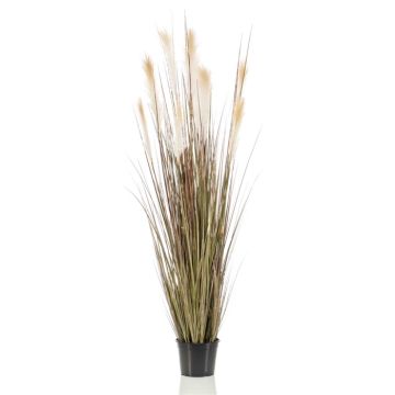 Artificial feather grass WELLORI with panicles, green, 5ft/150cm