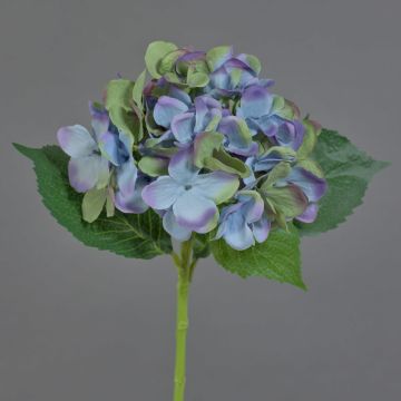 Fake hydrangea GABRIELLA, blue-green, 20"/50cm, Ø7"/18cm