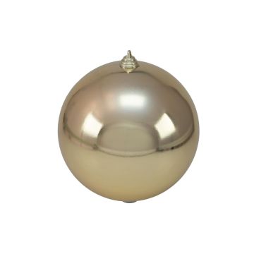Christmas tree ball CANELA, shiny cappuccino, Ø8"/20cm
