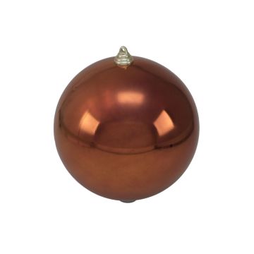 Christmas tree ball CANELA, shiny copper, Ø8"/20cm