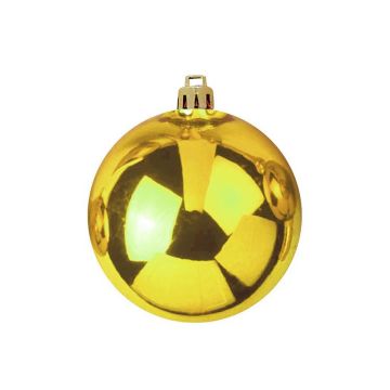 Christmas tree ball CANELA, shiny gold, Ø8"/20cm