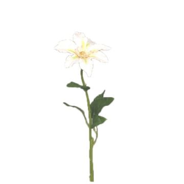 Artificial clematis flower JINJIN, cream, 20"/50cm