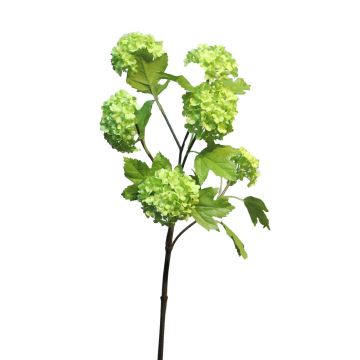 Artificial viburnum branch WEIWAN, light green, 24"/60cm