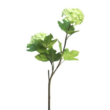 Decorative viburnum branch ALUO, light green, 20"/50cm