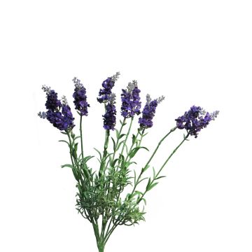 Artificial lavender MINGMAO on spike, dark purple, 16"/40cm