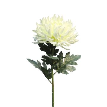 Artificial chrysanthemum LINGYUN, white, 26"/65cm