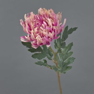 Artificial chrysanthemum LINGYUN, pink, 26"/65cm