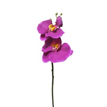 Artificial Phalaenopsis orchid branch LANTING, pink, 24"/60cm