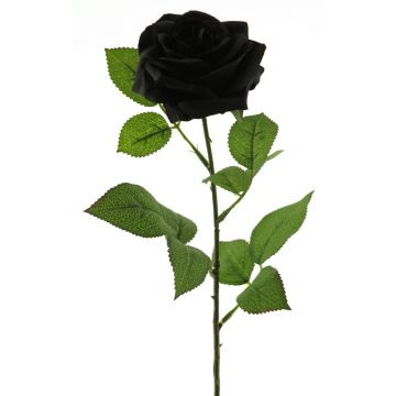 Artificial rose KAILIN, black, 65cm
