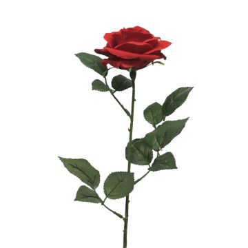 Artificial rose KAILIN, red, 26"/65cm