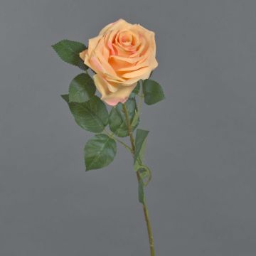 Artificial rose KAILIN, salmon-pink, 26"/65cm