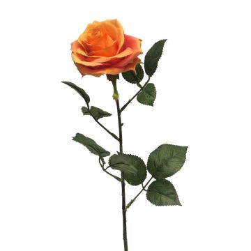 Artificial rose KAILIN, orange, 65cm