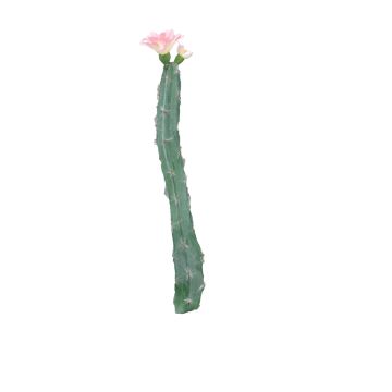 Artificial columnar cactus ANRAN with flowers, spike, pink, 14"/35cm