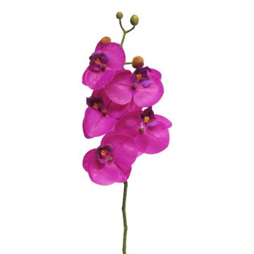 Artificial Phalaenopsis orchid branch SONGYA, pink, 22"/55cm