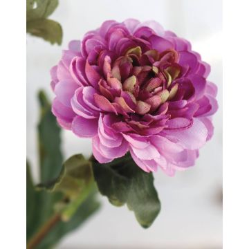 Artificial chrysanthemum RYON, purple, 28"/70cm, Ø1.2"-2"/3-5cm