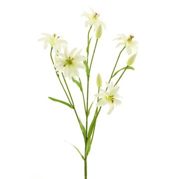 Artificial wild lily branch WENHAO, cream, 3ft/95cm